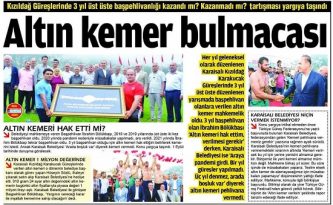 Özcan Aladağ, “Altın Kemer Nerede?”