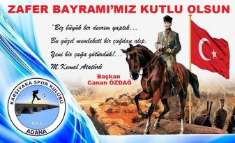 “30 Ağustos Zafer Bayramımız kutlu olsun.”