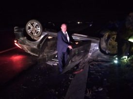 ÇGC Heyeti, TBMM dönüşü kaza yaptı