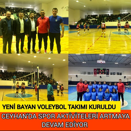 Ceyhan’da Zirve Voleybol Kulubü Adı Altında Bayan Voleybol Takımı Kuruldu