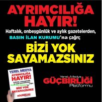 Yerel Medya Güçbirliği Platformu’ndan Basın İlan Kurumu’na Çağrı