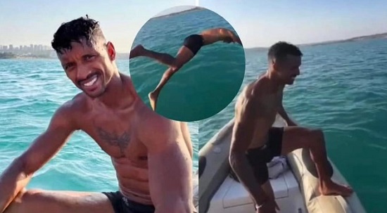 Nani, Seyhan Baraj Gölü’nde yüzdü