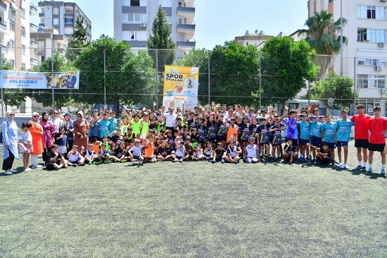 Çukurovalı çocuklar spor yapıyor