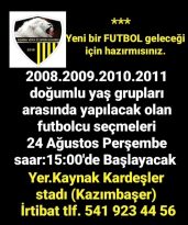 Adana Vefa 01 Spor Kulübü Geleceğin Yıldızlarını Arıyor