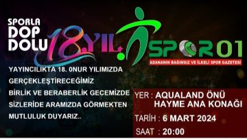 Spor01’den DESTEK TEŞEKKÜRÜ  