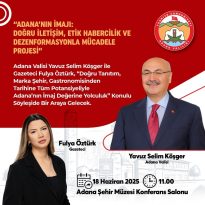 Adana İmajı Toplantısı Başlıyor